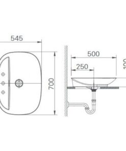 Alternative view of Chậu rửa đặt bàn Inax AL-S640V (GC/FC)
