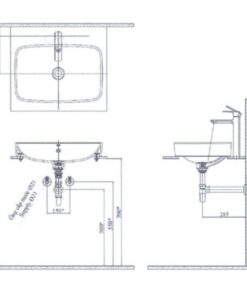 Alternative view of Chậu Rửa Lavabo Inax AL-299V Đặt Bàn AquaCeramic