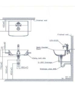 Alternative view of Chậu Rửa Mặt Lavabo Inax AL-345V Bán Âm