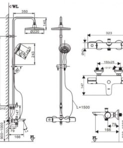 Alternative view of Sen Tắm Cây Inax BFV-3415T-8C Nóng Lạnh