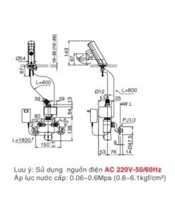 Alternative view of Vòi Cảm Ứng Inax AMV-91 (220V) Lạnh Dùng Điện