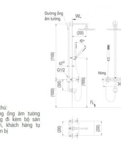 Alternative view of Sen tắm âm tường Inax BFV-81SEHC