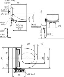 Alternative view of Nắp Bồn Cầu Thông Minh American Standard Slim WP-7SL1 Pristine