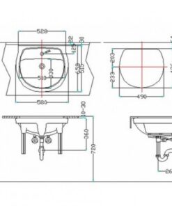 Alternative view of Chậu Rửa Âm Bàn Inax AL-2094V AquaCeramic