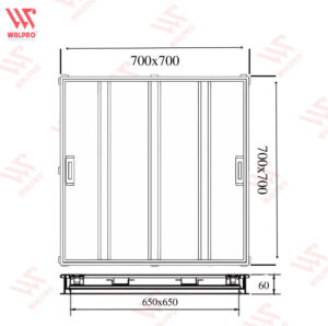 Nắp Bể Ngầm Inox Chịu Tải Walpro 700x700 23 Bản vẽ Nắp Bể Ngầm Inox Chịu Tải Walpro 700x700