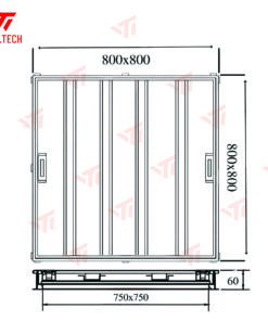 Alternative view of Nắp Bể Ngầm Inox Chịu Tải Waltech 800x800: Giải Pháp Tối Ưu Cho Hạ Tầng Hiện Đại & An Toàn