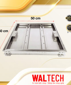 Nắp Bể Ngầm Inox Waltech 500x500 Chịu tải 500kg