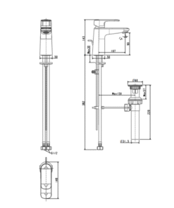 Alternative view of Vòi Lavabo American Standard WF-1M01 | Nóng Lạnh, Chính Hãng - Nội Thất Phương Trà