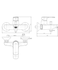 Alternative view of Củ sen tắm nóng lạnh LOVEN American Standard WF-1M11 - Nội Thất Phương Trà