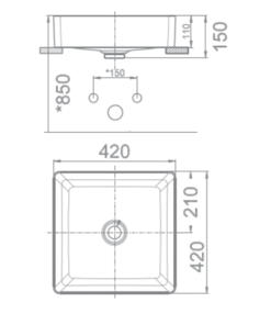 Alternative view of Chậu lavabo đặt bàn American Standard WP-F411